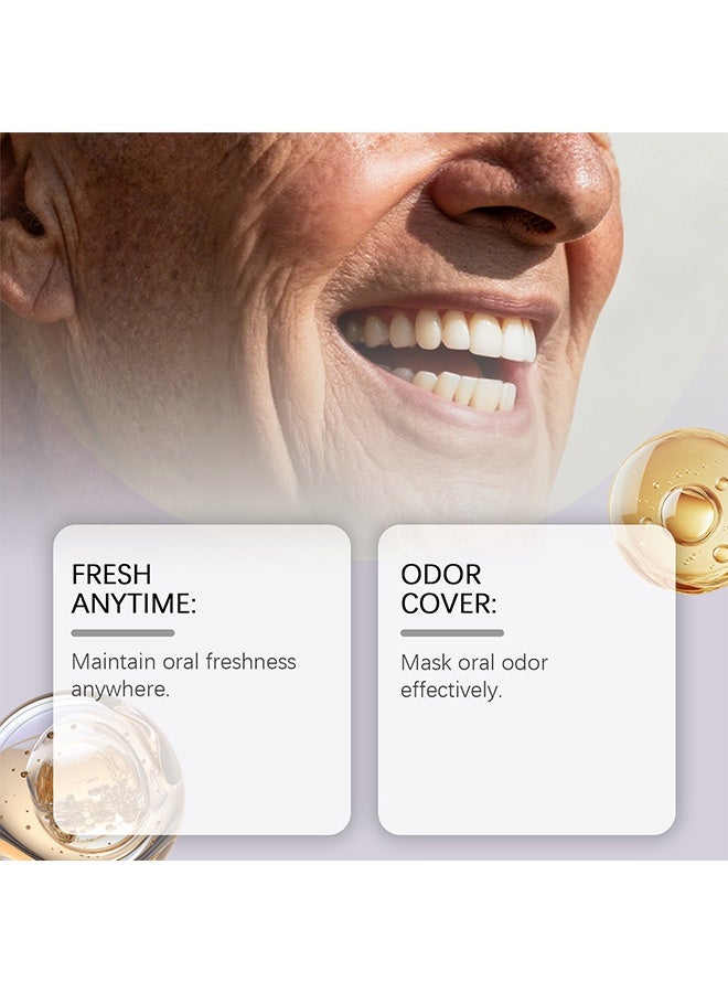 Feimuko Grape Refresh Oral Spray - Gentle formula for caring for teeth and oral hygiene. Clean and refreshing. Portable size - 10ml - Image 2